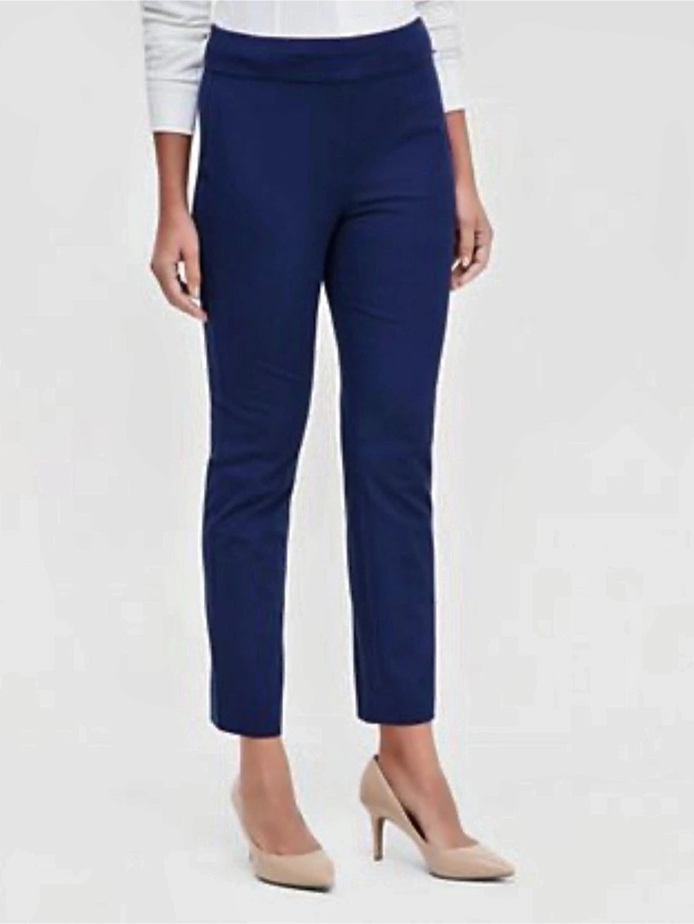 NWT I.N.C International Concepts Tummy Control Straight-Leg Pants in Blue